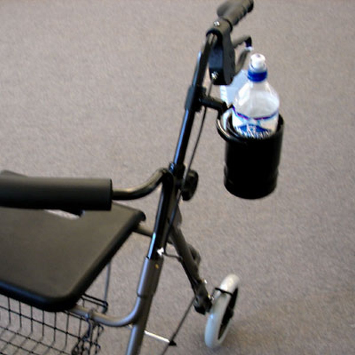 Wheelchair Drink Holder - Swiveling & Expandable Cup - Broadened Horizons Direct