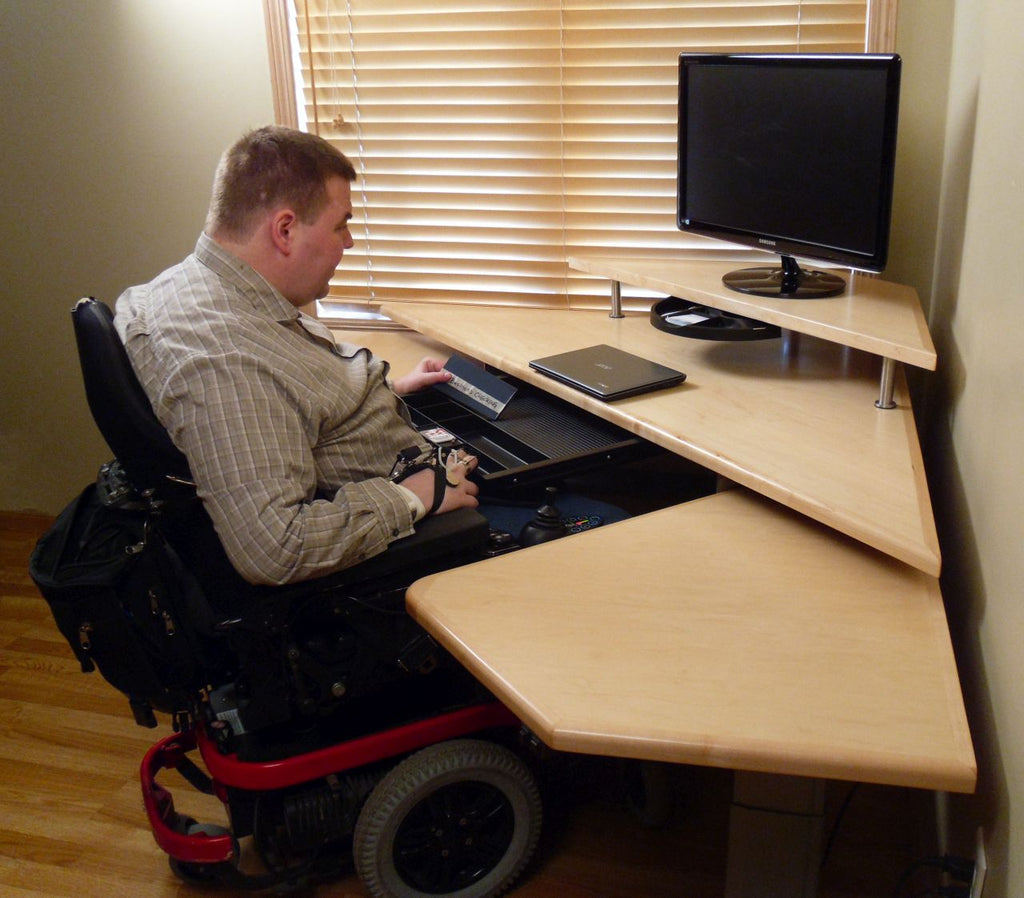 The Maverick Command Center Powered Height Adjustable Workstation Package & FREE USA SHIPPING - Broadened Horizons Direct