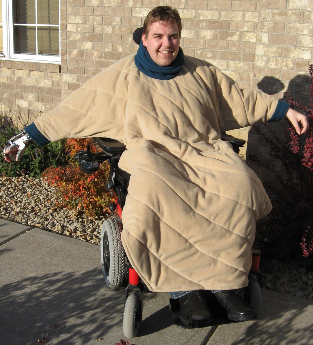 Comfort Coat Polartec Microfiber Fleece Wheelchair Poncho - Broadened Horizons Direct