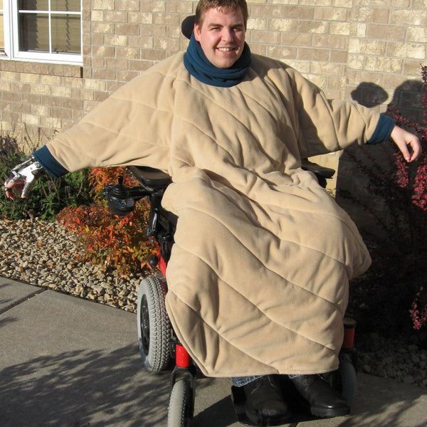 Comfort Coat Polartec Microfiber Fleece Wheelchair Poncho - Broadened Horizons Direct