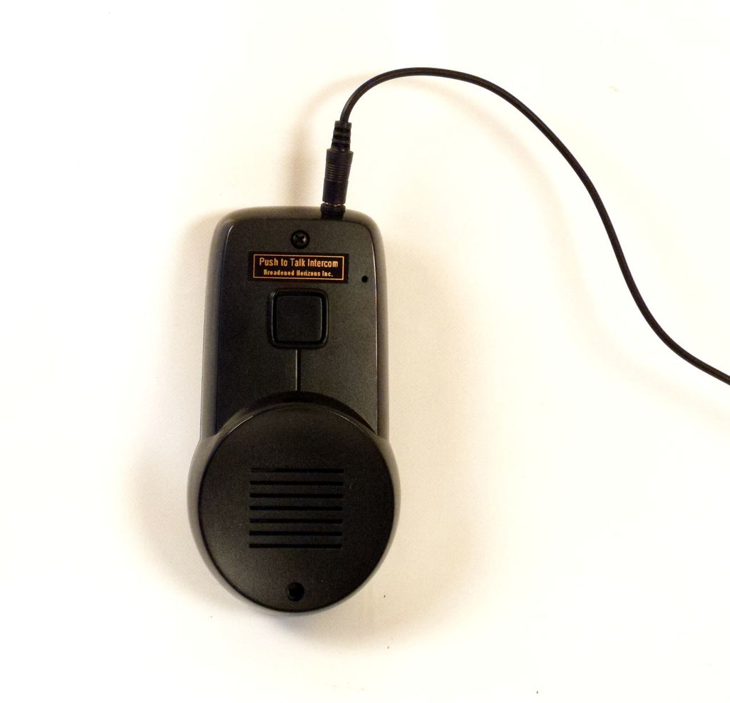 Intercom Switch Enabled Black Push-to-Talk Wireless Portable Indoor/Outdoor - Broadened Horizons Direct