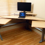 The Maverick Command Center Powered Height Adjustable Workstation Package & FREE USA SHIPPING - Broadened Horizons Direct
