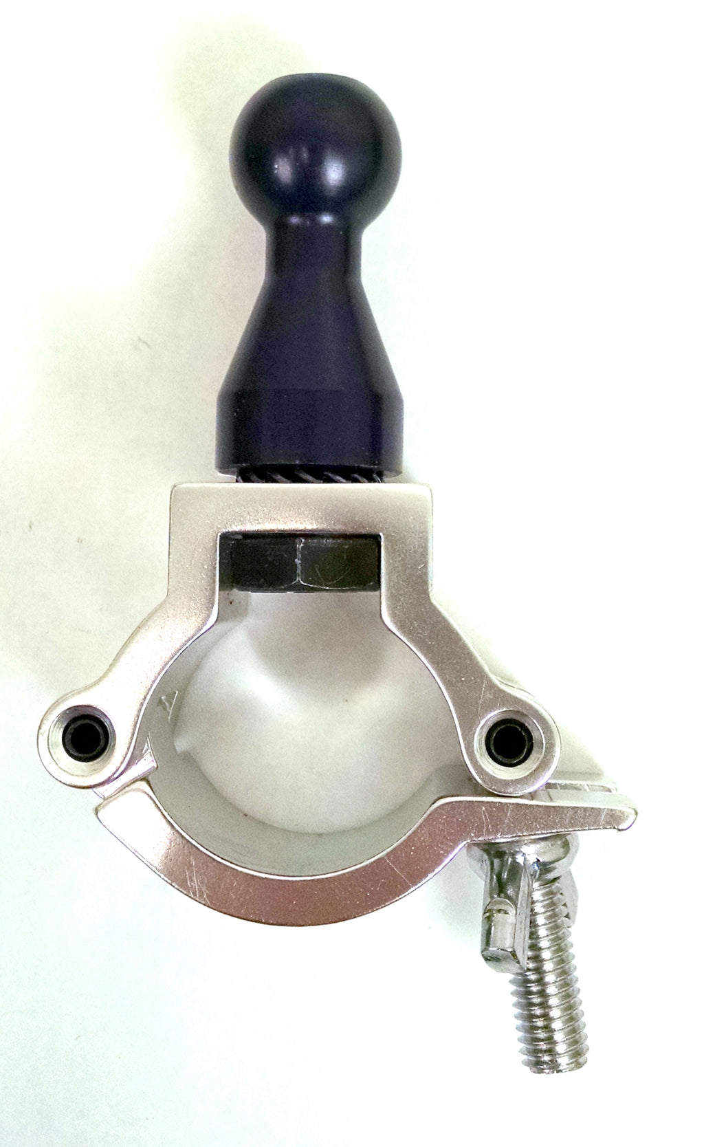 3rd Arm 1.2''-1.5'' Large Chrome Tubing Clamp Jointed Mount Base (for manual wheelchair frames)