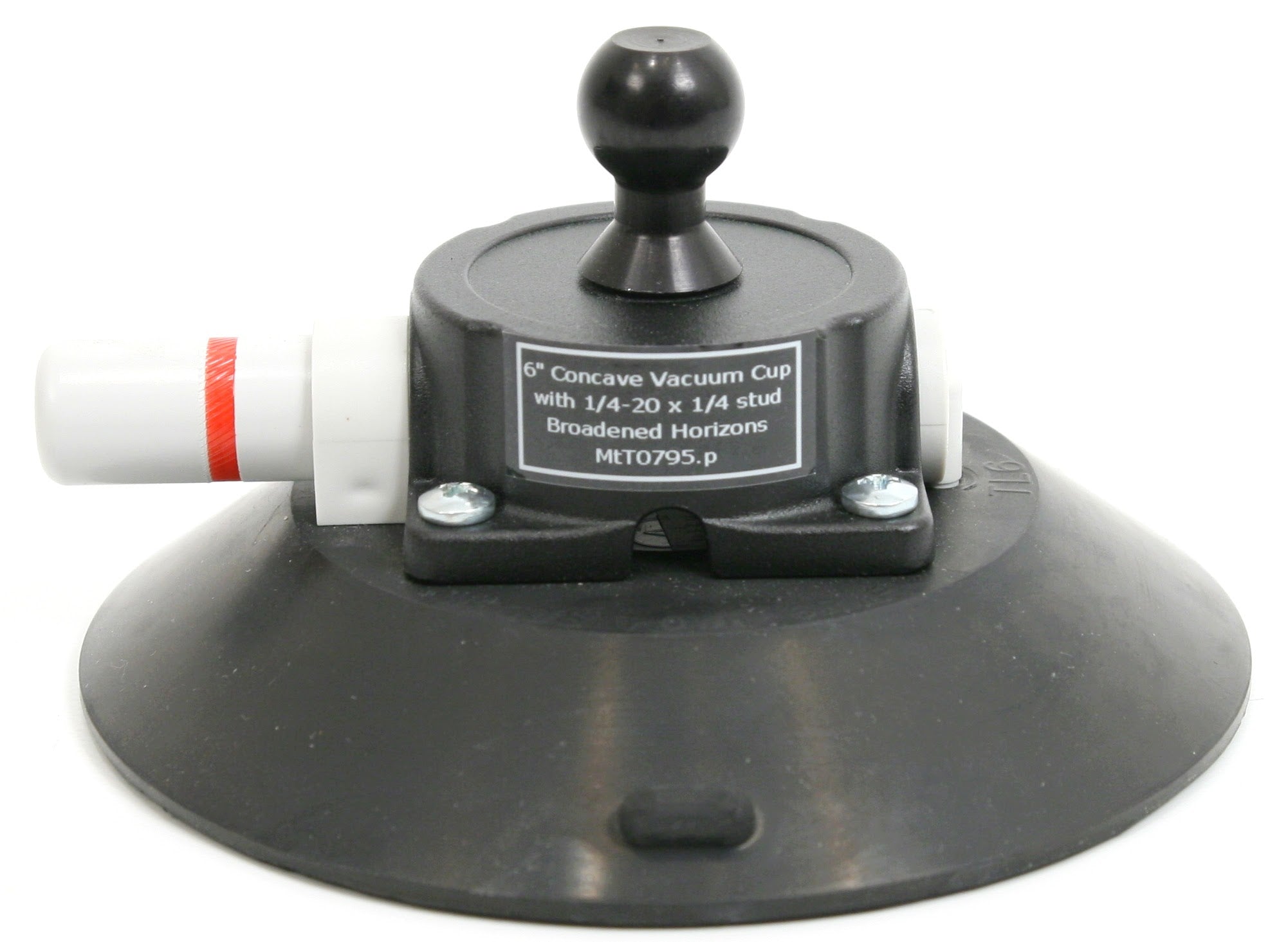 3rd Arm 6 inch Vacuum Suction Cup Base - Heavy Duty 75lbs with Plunger 