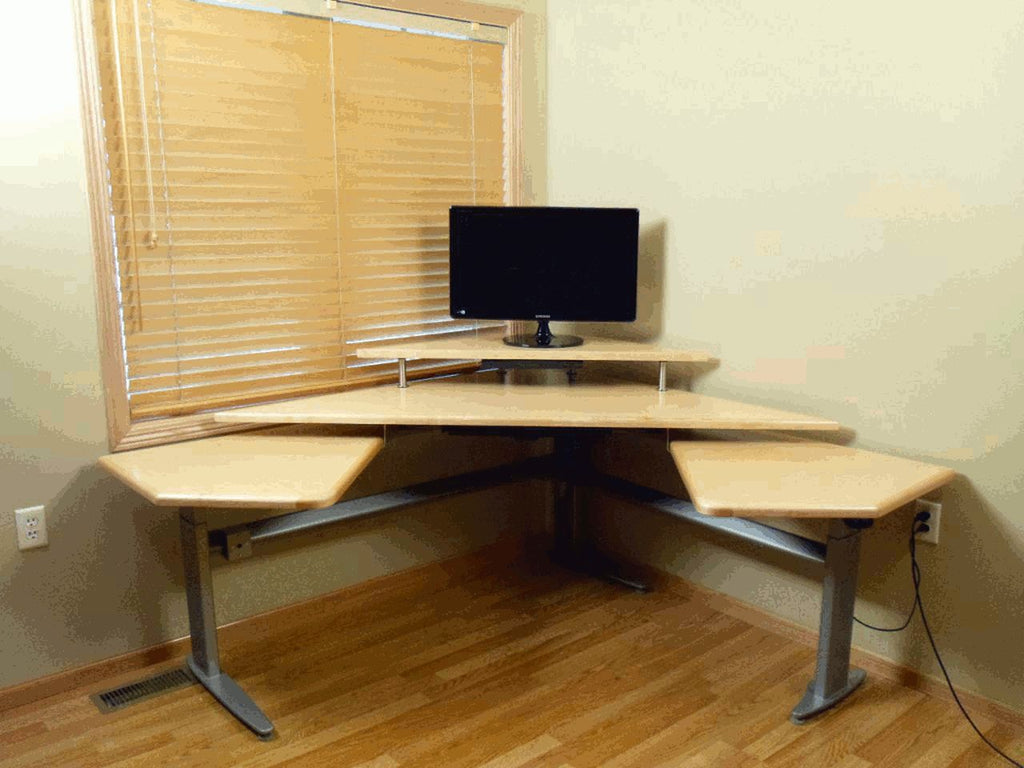The Maverick Command Center Powered Height Adjustable Workstation Package & FREE USA SHIPPING - Broadened Horizons Direct