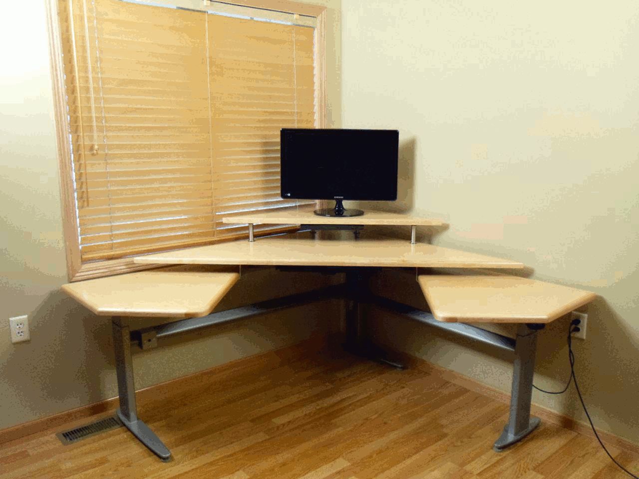 The Maverick Command Center Powered Height Adjustable Workstation Package & FREE USA SHIPPING - Broadened Horizons Direct