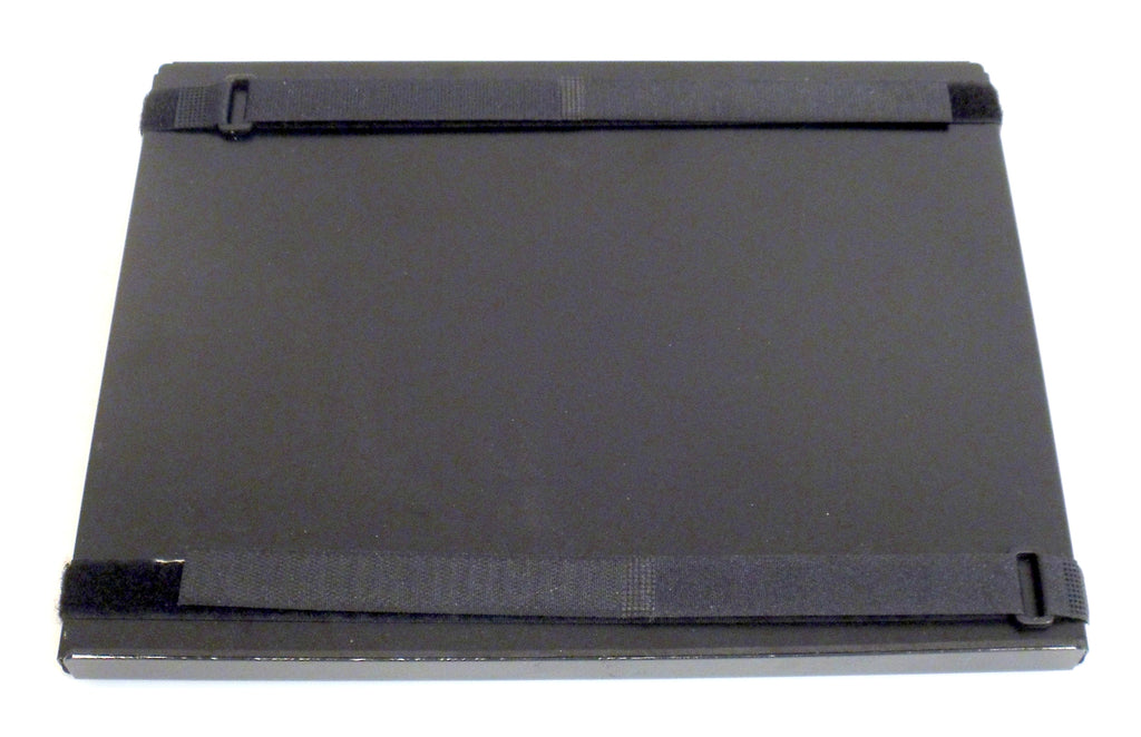 Robo Arm Multiuse Black Aluminum Tray with Velcro Straps for Laptop - Broadened Horizons Direct