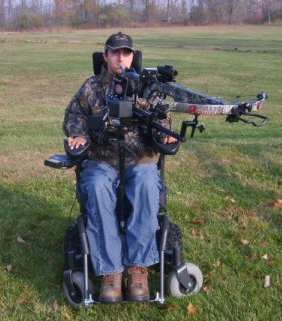 Powershooter Powered Gun Mount Pkg for C1-C5 Quadraplegics - Broadened Horizons Direct