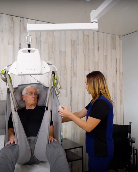 Orbit® 회전 환자 이송 리프트 암 5 '작은 침실, RV, 욕실의 천장 리프트에 대한 대안