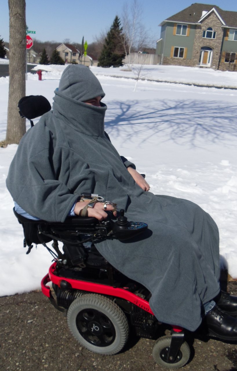 Comfort Coat Wheelchair Poncho with 2 Layer Polartec Microfiber