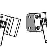 Angle Adjustment Plate for Fixed Angle Wheelchair Frame Bracket on Mount'n Mover or Robo Arm - Broadened Horizons Direct
