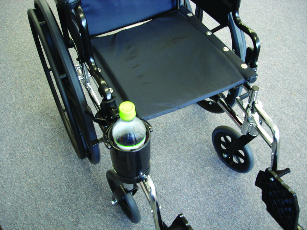 Wheelchair Drink Holder - Swiveling & Expandable Cup - Broadened Horizons Direct