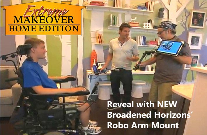 Robo Arm Mount Kit for Wheelchair with 7/8 inch Tubing or Bed - Broadened Horizons Direct