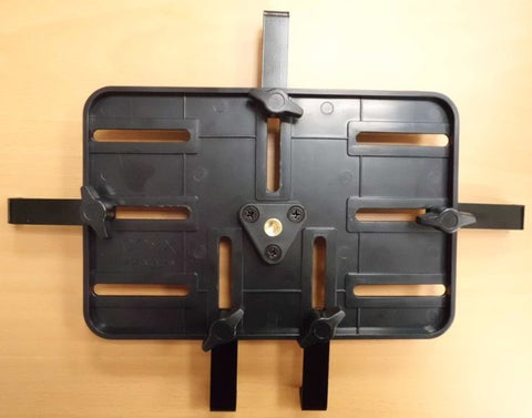 Black Adjustable Tablet Tray for 7-11 inch iPad, Android, & Windows Surface - Broadened Horizons Direct