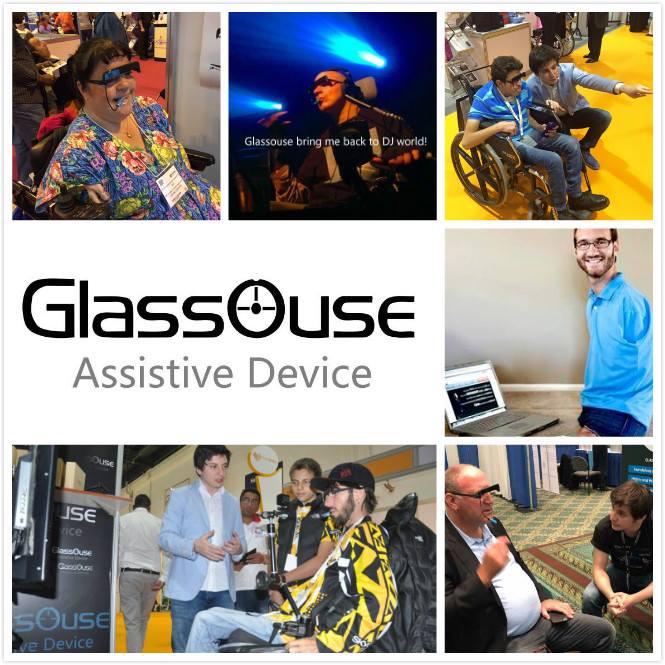Glassouse v1.4 Bluetooth Eller serbest kafa hareketi fare