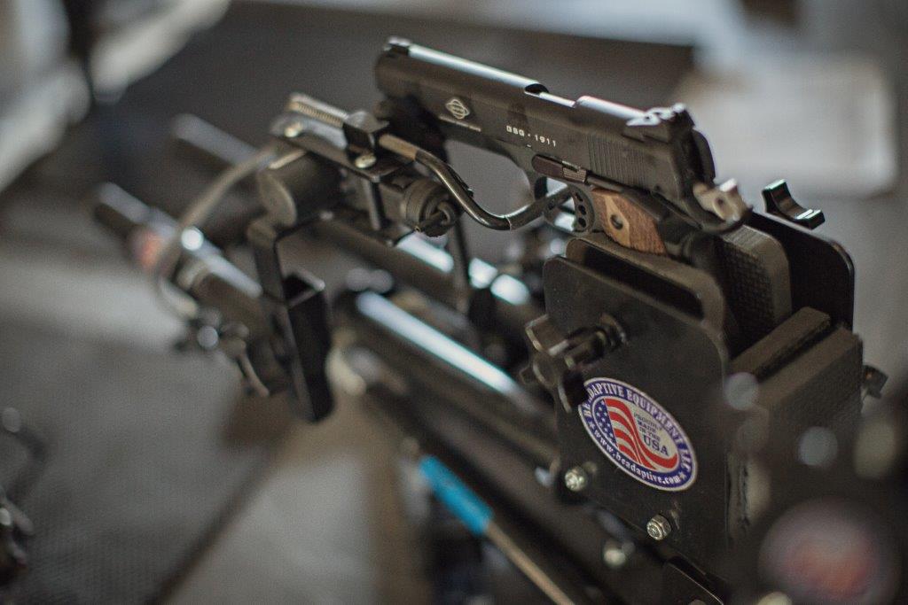 Hands-free Pistol Mount Add-On to Powershooter - Broadened Horizons Direct