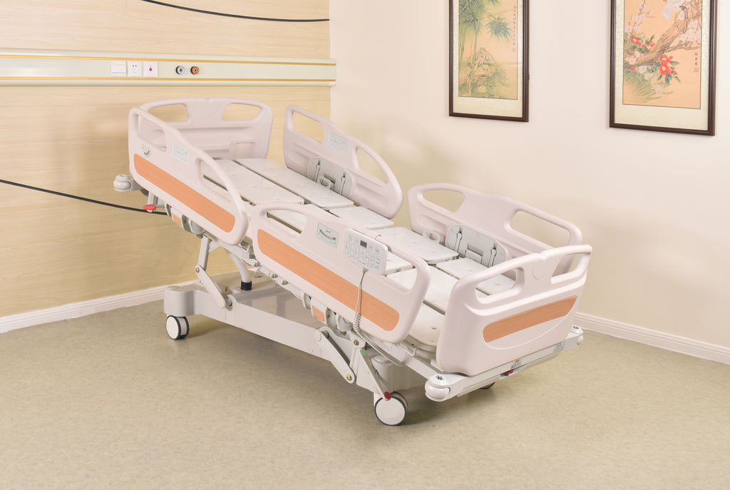 Horizonal Lateral Rotation 5 Function Hospital Bed with 33 x 77 inch Mattress - FREE Continental USA Shipping - Broadened Horizons Direct