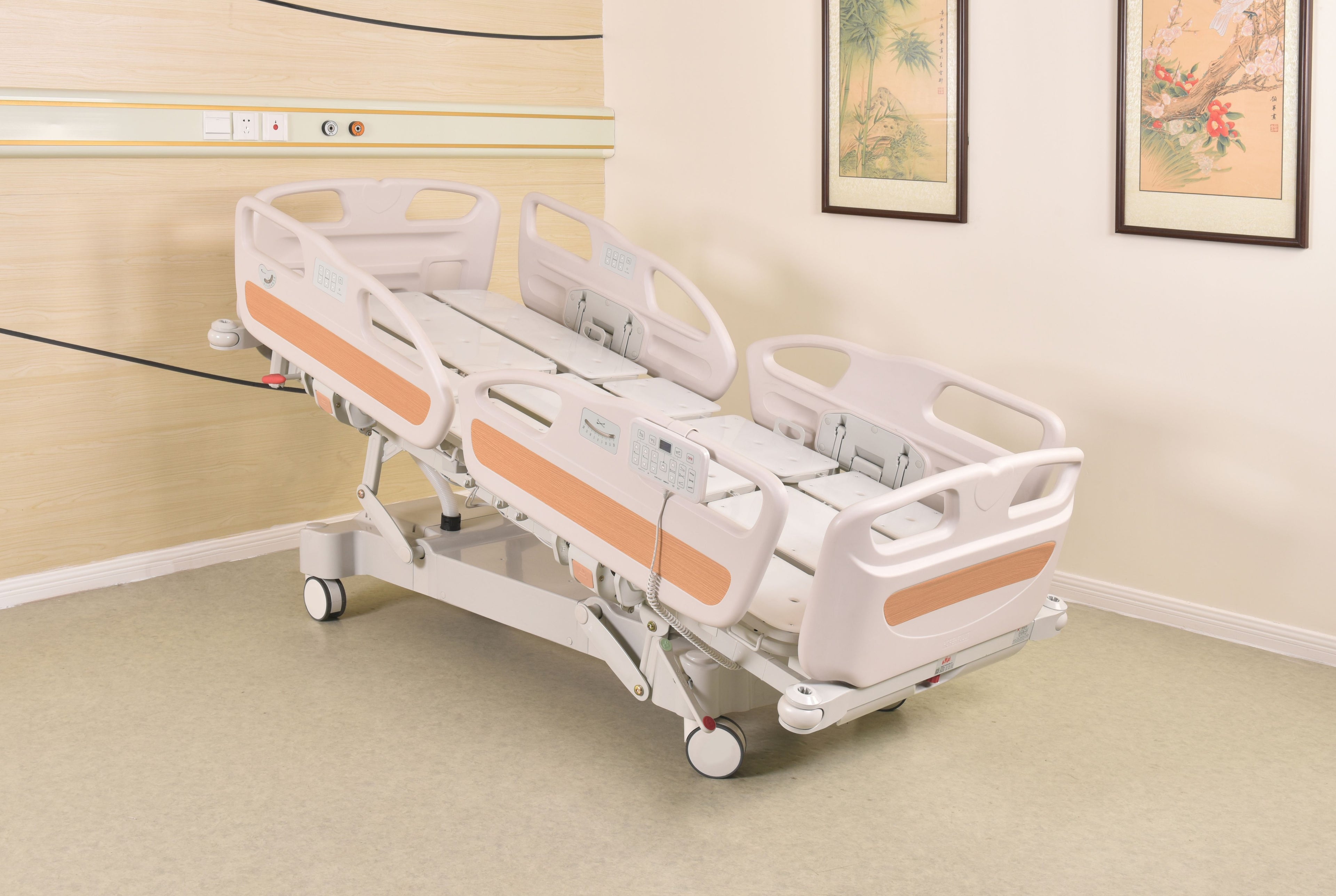 Horizonal Lateral Rotation 5 Function Hospital Bed with 33 x 77 inch Mattress - FREE Continental USA Shipping - Broadened Horizons Direct