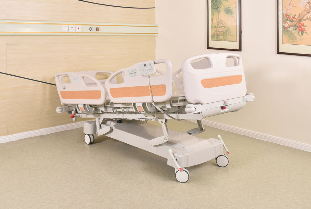 Horizonal Lateral Rotation 5 Function Hospital Bed with 33 x 77 inch Mattress - FREE Continental USA Shipping - Broadened Horizons Direct