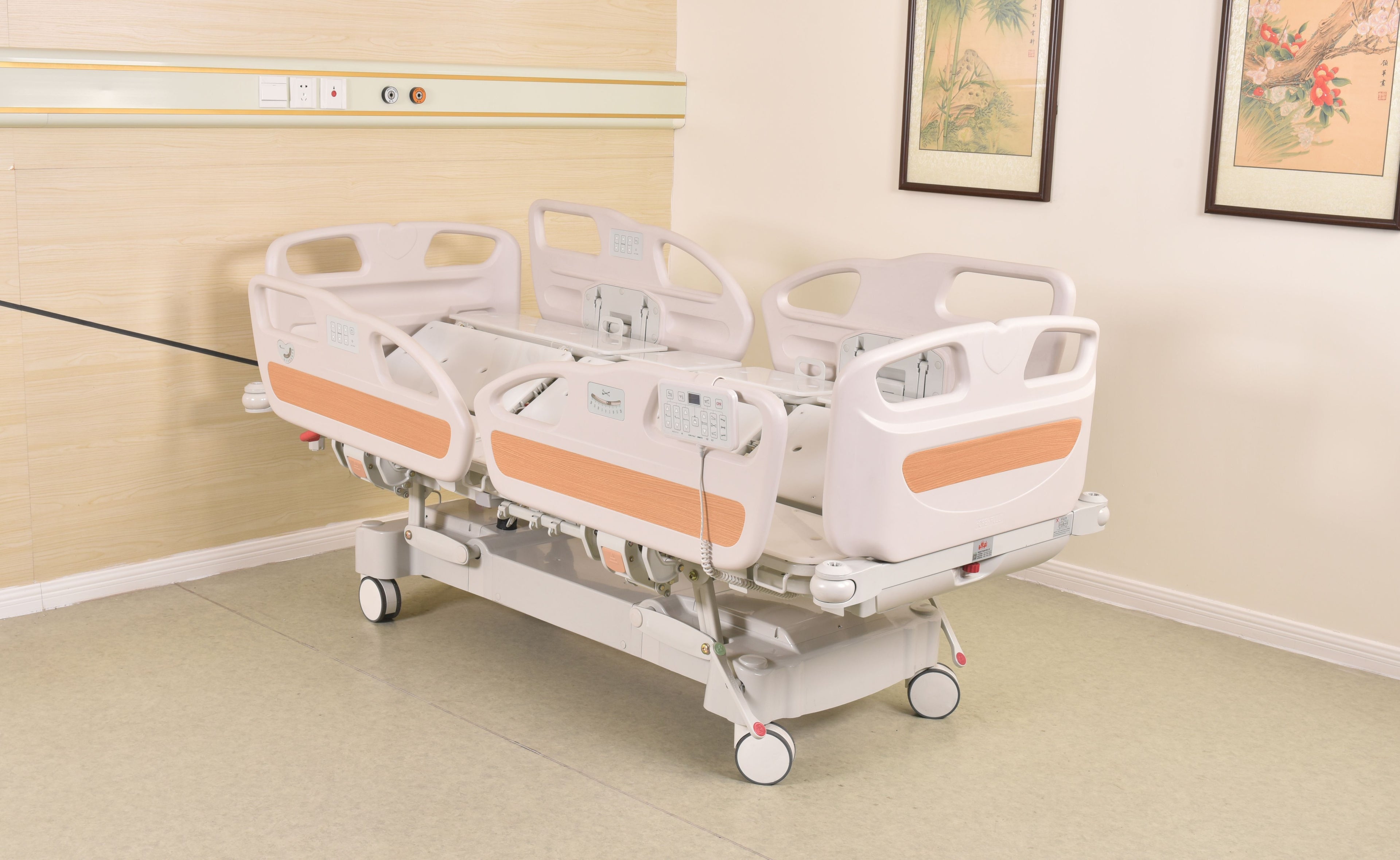 Horizonal Lateral Rotation 5 Function Hospital Bed with 33 x 77 inch Mattress - FREE Continental USA Shipping - Broadened Horizons Direct