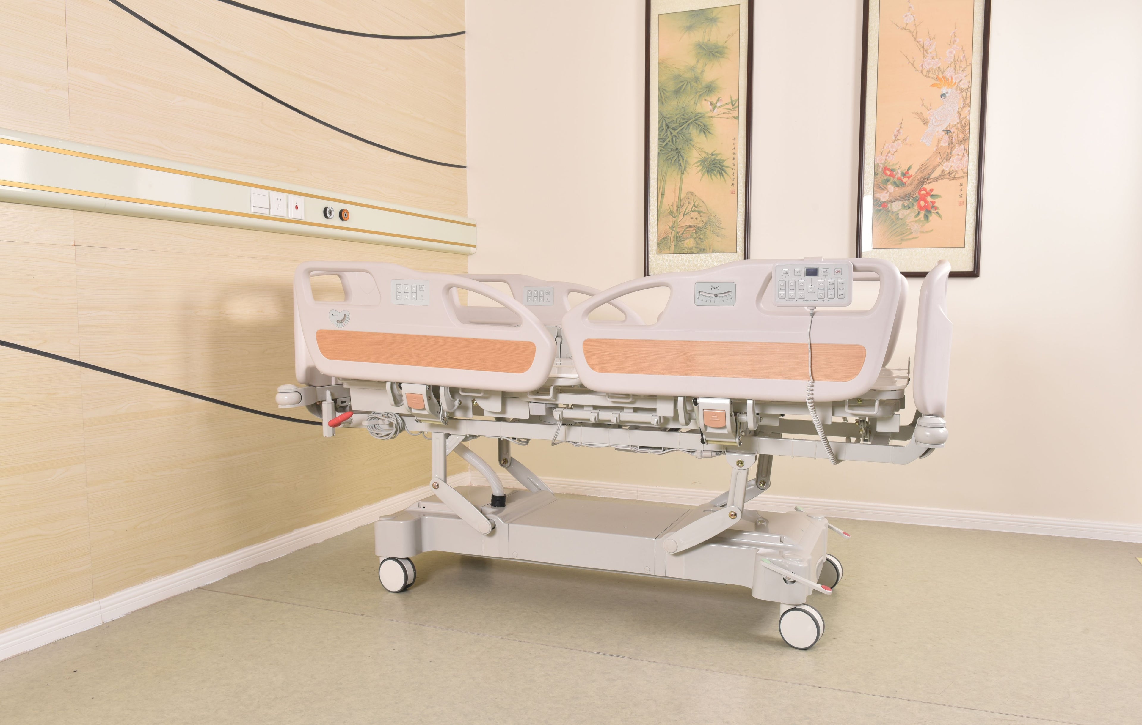Horizonal Lateral Rotation 5 Function Hospital Bed with 33 x 77 inch Mattress - FREE Continental USA Shipping - Broadened Horizons Direct