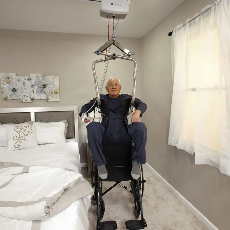 Levantador independiente para elevadores de techo de pacientes