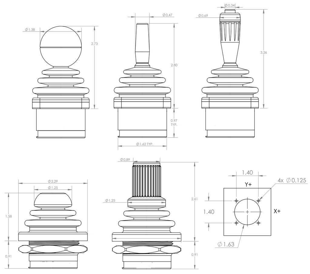 Ultimate Arcade 1 ve 2 için Drift-Free Industrial Joysticks yükseltmesi