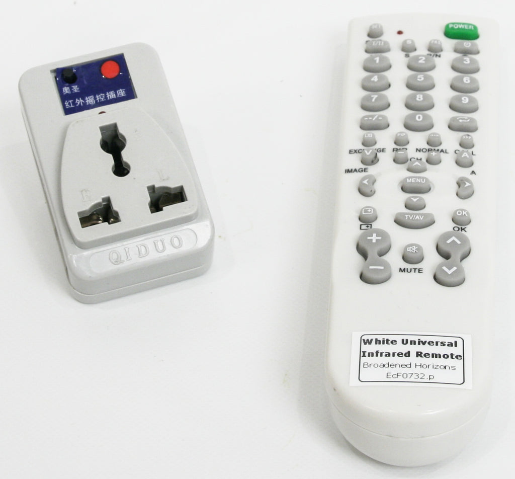 Infrared ECU 220VAC Wall Outlet Controller with Remote