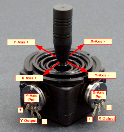 Joystick proporcional analógico grande (escolha de alça)