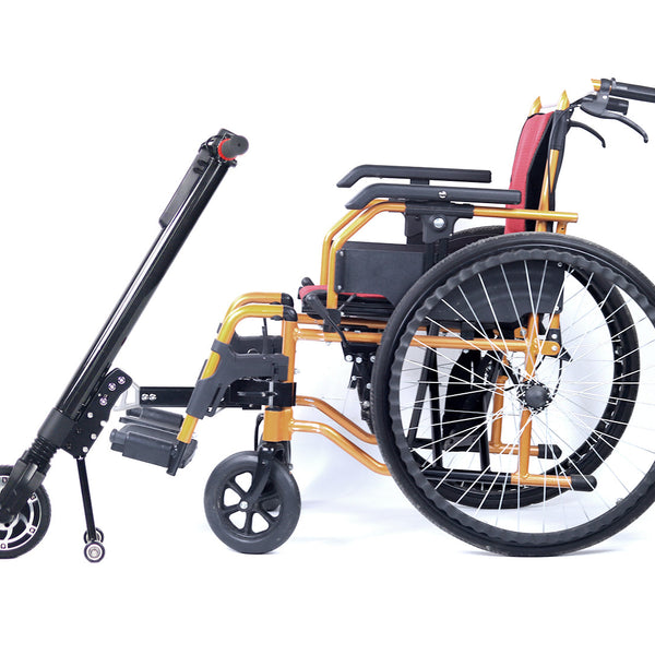 Borde à main électrique compacte pour les fauteuils roulants manuels