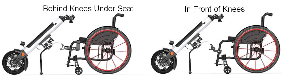 Manuel tekerlekli sandalyeler için kompakt elektrikli el yapımı