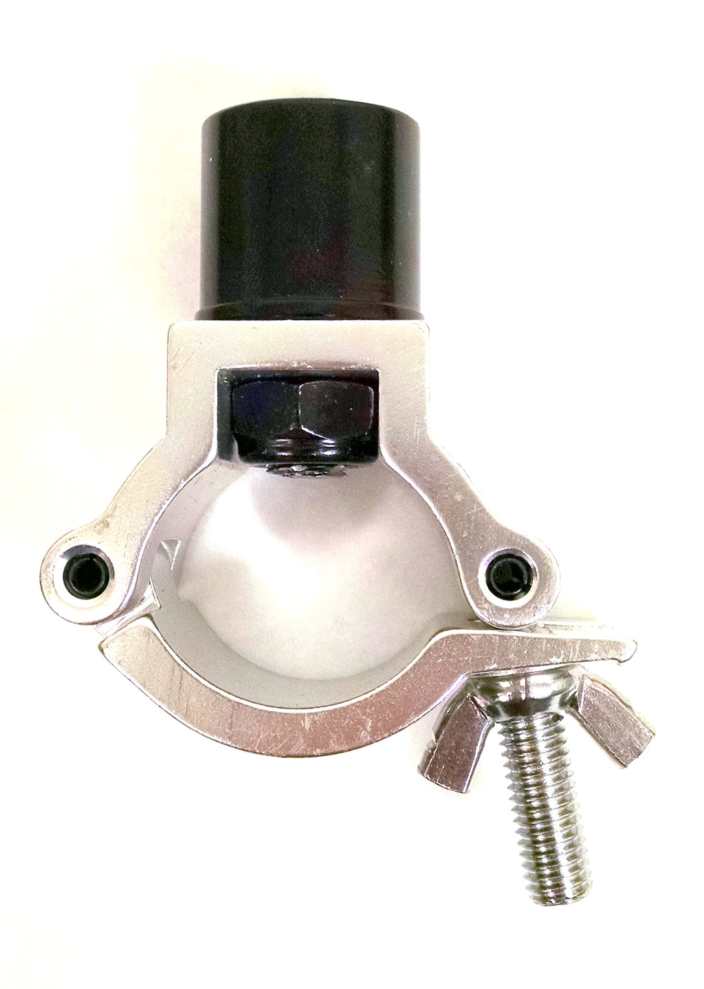 Robo Arm 1.2-1.5 inch Chrome Tubing Clamp Base for Manual Wheelchair or Bed Side Rails