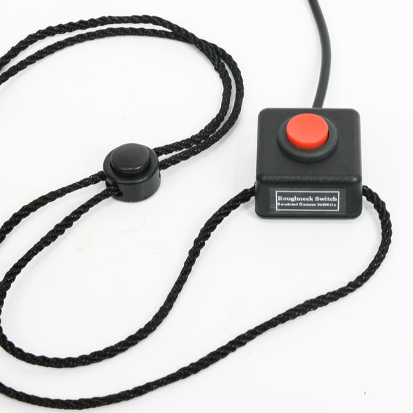 Roughneck Single Pushbutton Switch for Chin, Fist, Foot, or Head