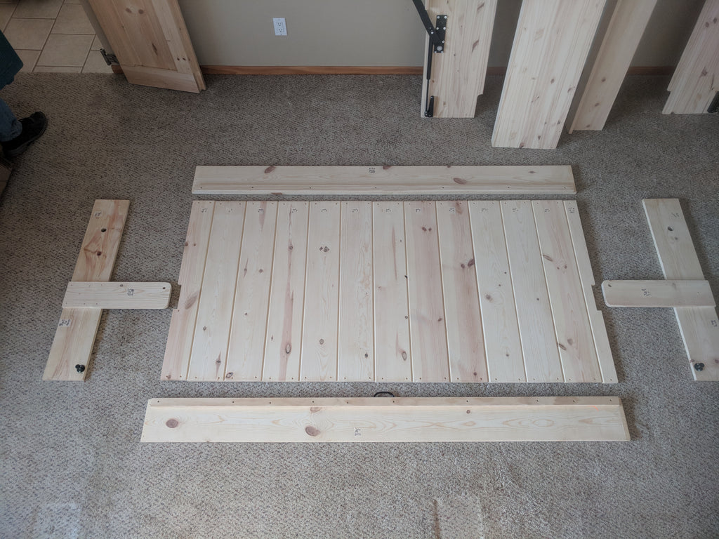 Contemporary Rustic HiddenBed from Solid Pine - Broadened Horizons Direct