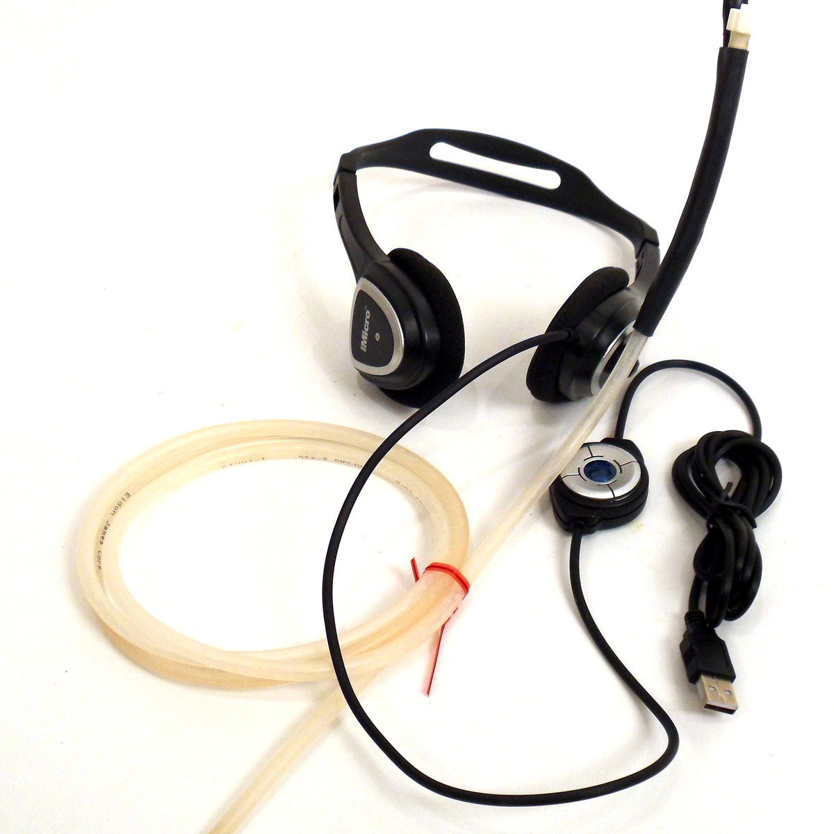 SIP-N-PUFF يتبدل سماعات الرأس أو Flexarm