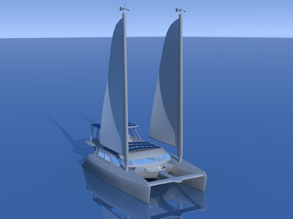 Catamaran de voile inclusif à deux si maritimes