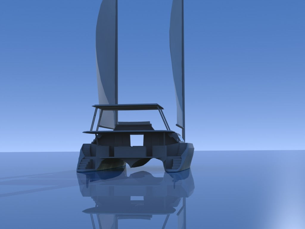 Catamaran de voile inclusif à deux si maritimes