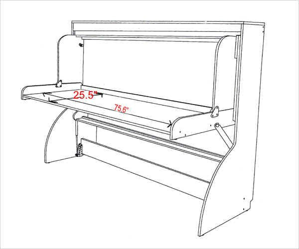 Full (Double) or Queen HiddenBed M2 Mechanism Kit - Broadened Horizons Direct