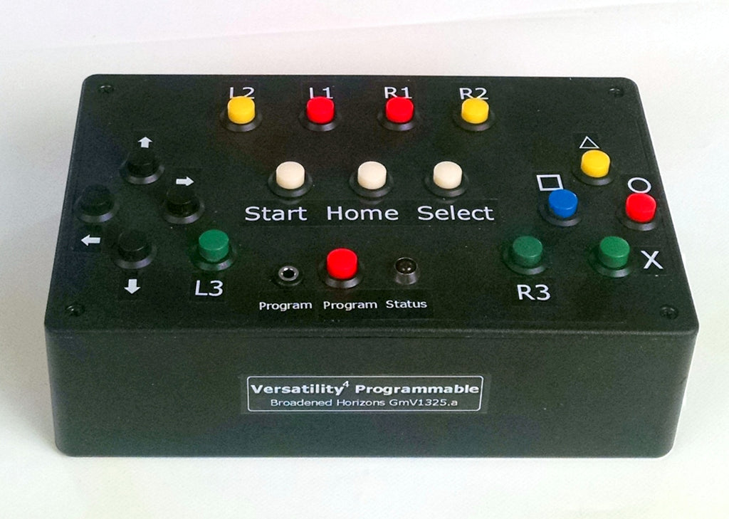 Versatility v4 Customizable & Programmable Ability Switch Game Controller Only for PS3 & PC - Broadened Horizons Direct