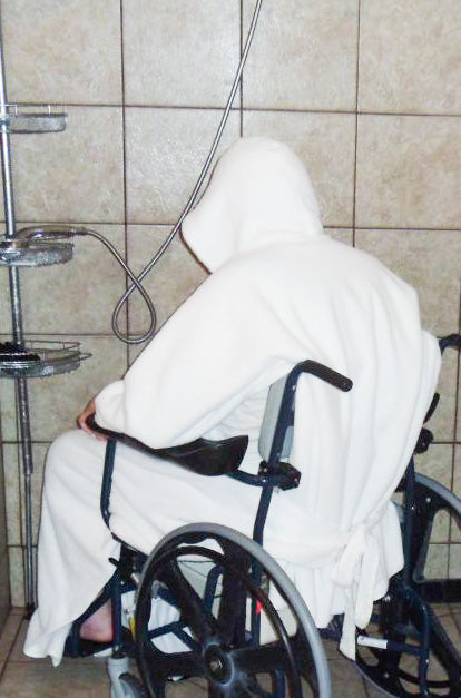 Comfort Robe - Bathroom Privacy & Comfort for Wheelchairs - Broadened Horizons Direct