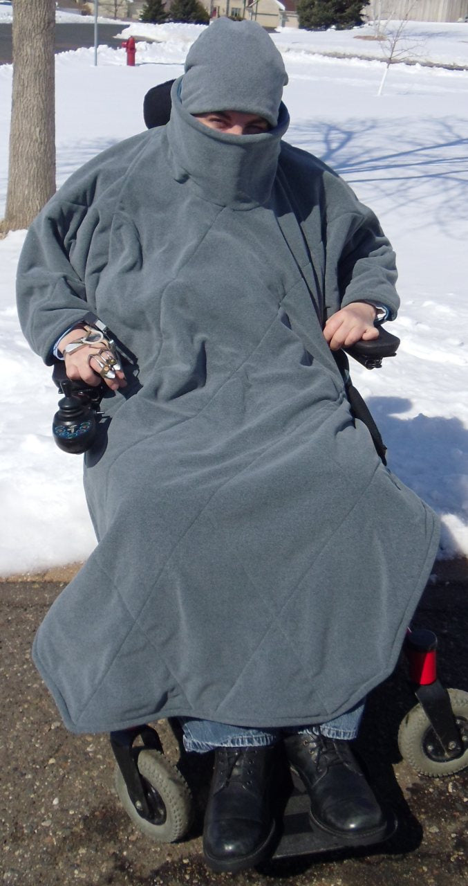 Comfort Coat Wheelchair Poncho with 2 Layer Polartec Microfiber