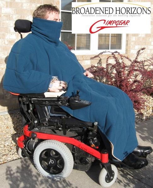 Comfort Coat Wheelchair Poncho with 2 Layer Polartec Microfiber