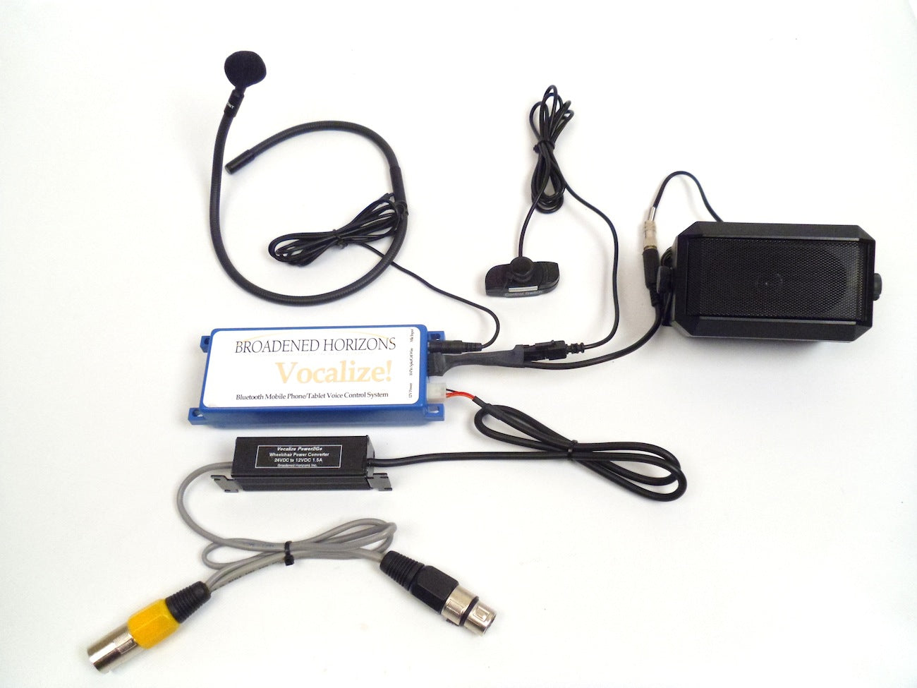 Vocalize Bluetooth Cell Phone Voice Control System for Power Wheelchair without Speaker - Broadened Horizons Direct