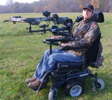 Powershooter Powered Gun Mount Pkg for C1-C5 Quadraplegics - Broadened Horizons Direct