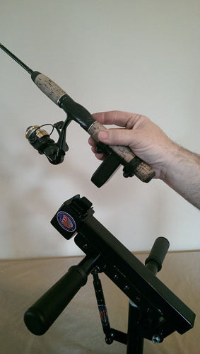 fishing rod holders for handicapped Air Shock Fish Fighting Rod Holder for Wheelchair Seat