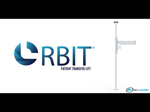 Órbita Girando o braço de elevador de transferência de pacientes 5 'Alcance alternativo ao teto elevador para quartos pequenos, trailers, banheiro descontinuado