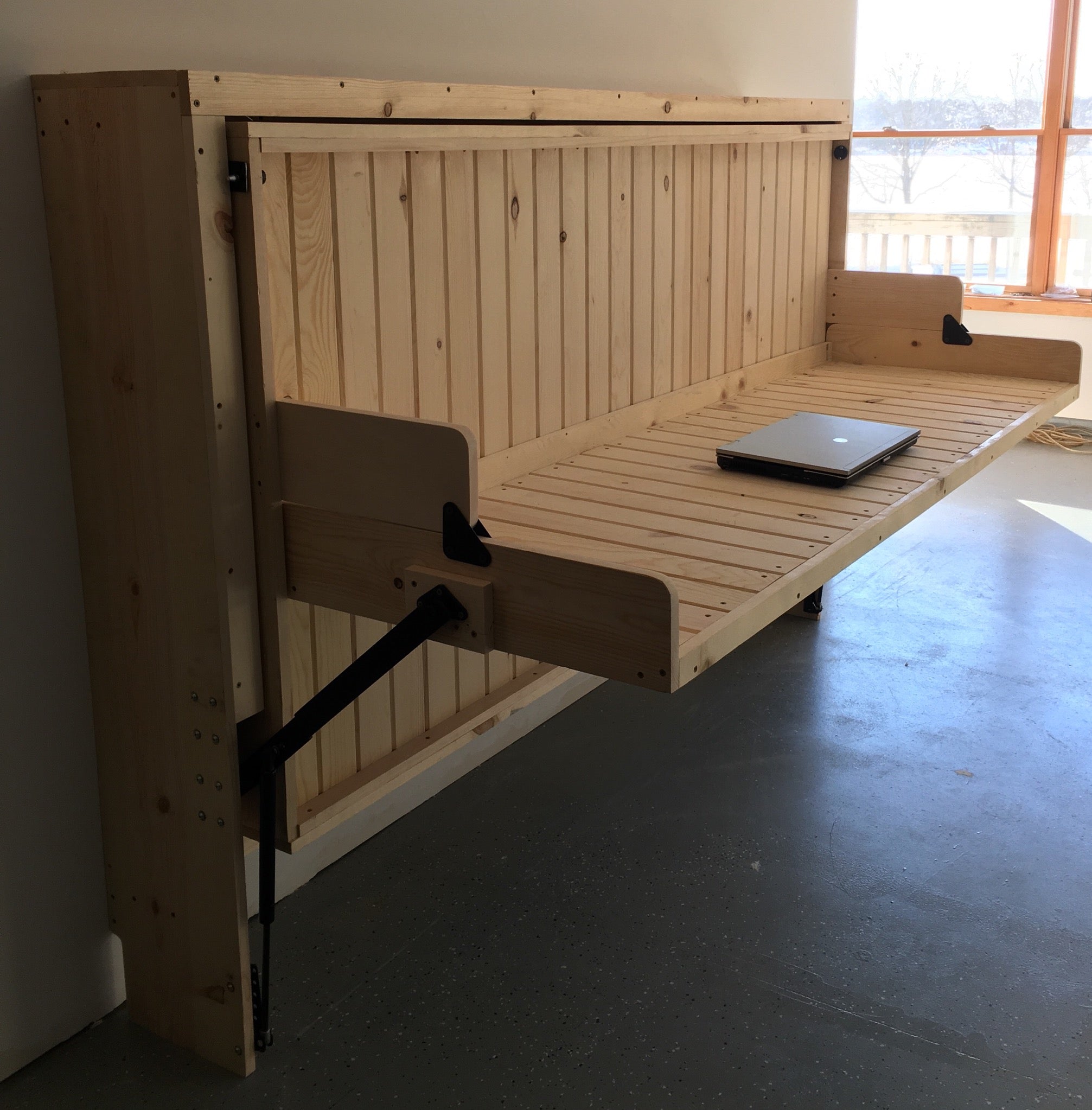 Contemporary Rustic HiddenBed from Solid Pine - Broadened Horizons Direct
