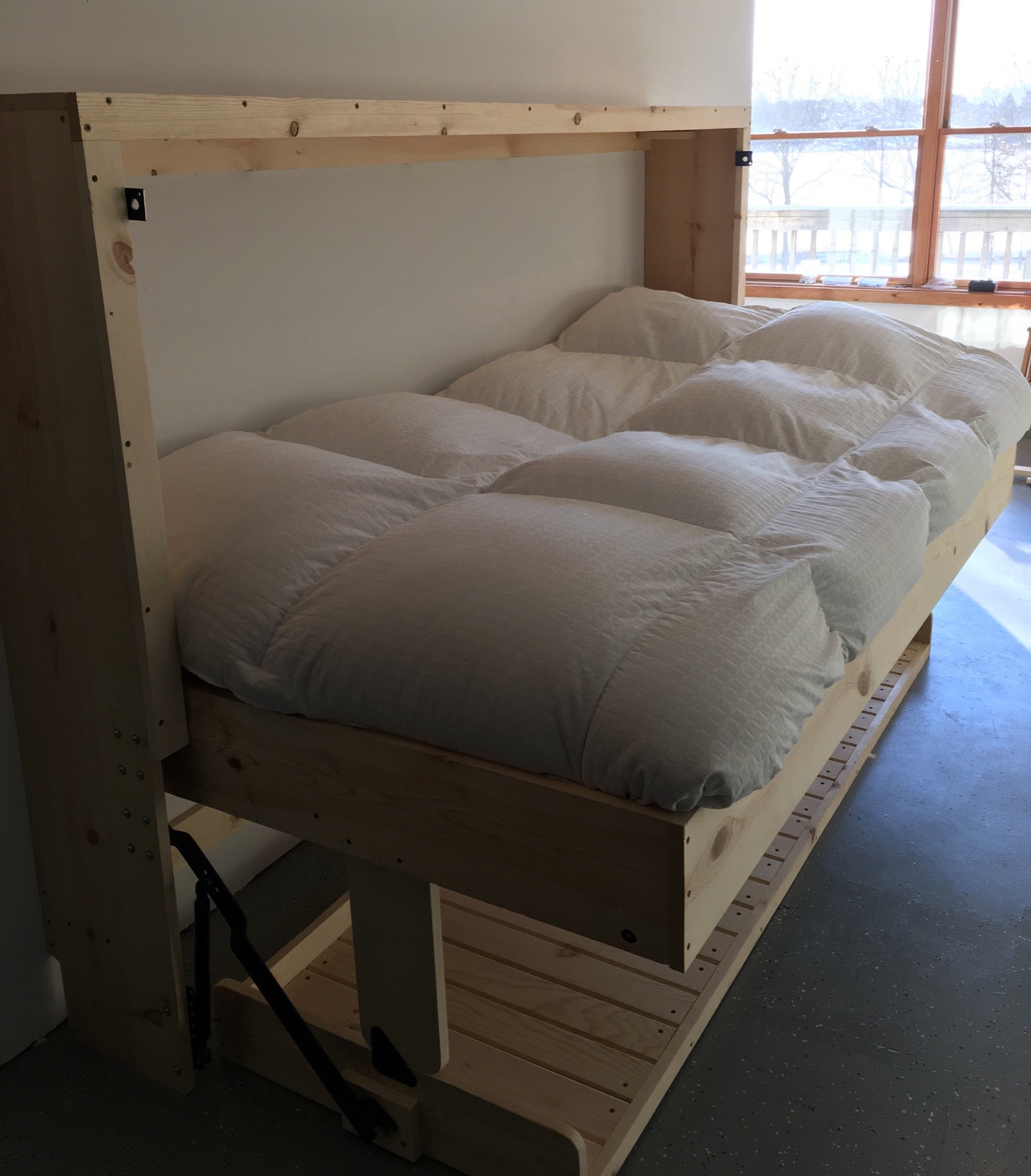 Contemporary Rustic HiddenBed from Solid Pine - Broadened Horizons Direct