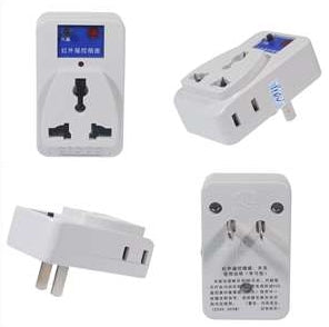 Infrared ECU 110V AC Wall Outlet Controller with Remote