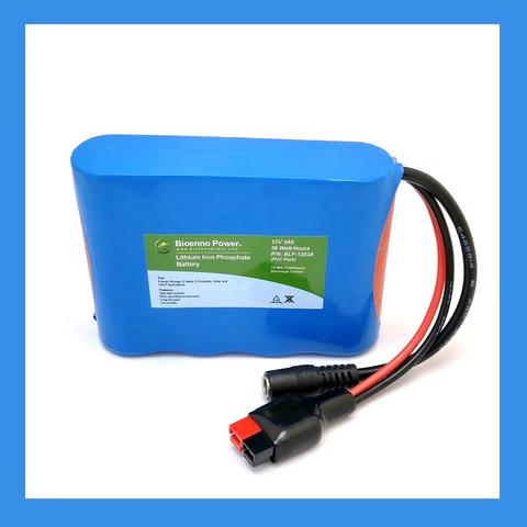 12V 3.3Ah Lifepo4 Battery & Charging Kit for M-Pow-R Motorized Fishing Reel - Broadened Horizons Direct
